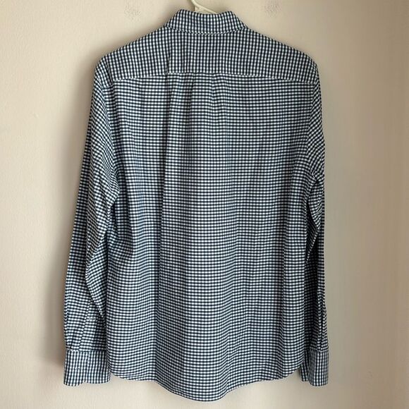 J. Crew Men Blue Checkered Oxford slim long sleeve button down Shirt Medium NWOT - Picture 9 of 9